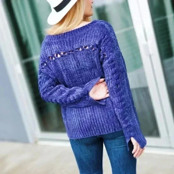 So Soft Chenille Sweater Top Fall winter Knitwear - Picture 5 of 5